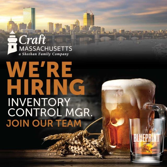 WE'RE HIRING!

Craft Massachusetts is a part of a family-run beer distributing company that supplies the highest quality beers available across the Northeastern United States. Owned and operated by the Sheehan Family for the past century, our company places unparalleled value on the strong relationship we have with our customers. We maintain a fine lineup of world-class products, and even more importantly, a strong team of world-class people.

Craft Massachusetts is currently looking to fill an Inventory Control Coordinator position.

OBJECTIVE: Responsible for ensuring that the correct product is properly received, recorded, stored and counted in the warehouse.

APPLY TODAY. Link in bio.