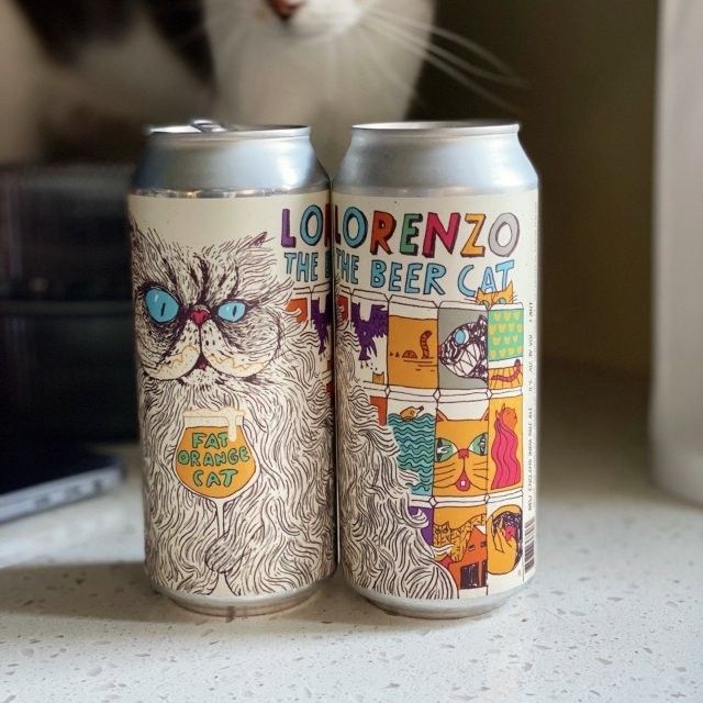 Lorenzo the beer cat from @fatorangecatbrewco is here to welcome in the #firstdayofspring🌸 

#LorenzoTheBeerCat Double IPA from @fatorangecatbrewco is BACK!!! We have lost track at how many batches of Lorenzo’s Beer has been brewed by FOC at @twelve.percent.beer.project but it never gets old seeing our furry friend on a @leslie.herman designed label. 

Lorenzo The Beer Cat is a 8% abv. Hazy New England Style DIPA hopped with Citra + Galaxy. As if you needed to hear more to know that this one is worth it. Cheers to warmer weather, great beer and all the spring happenings to come!!

Order link in bio. #fatorangecat #lorenzothebeercat #craftbeerlover #beerme #beerstagram